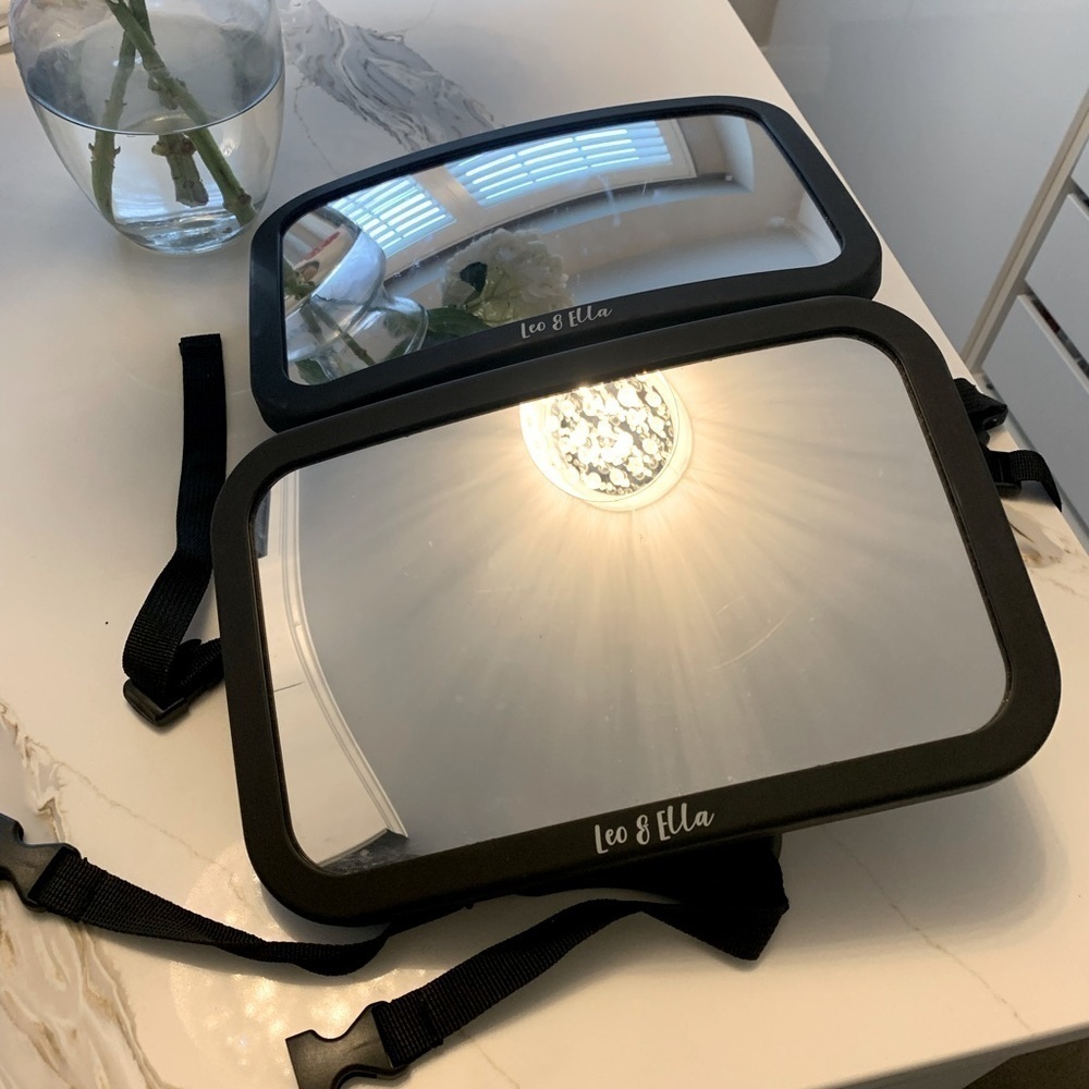 Leo & Ella Baby Car Mirror, Safety First, Certified Crash Tested Shatterproof
